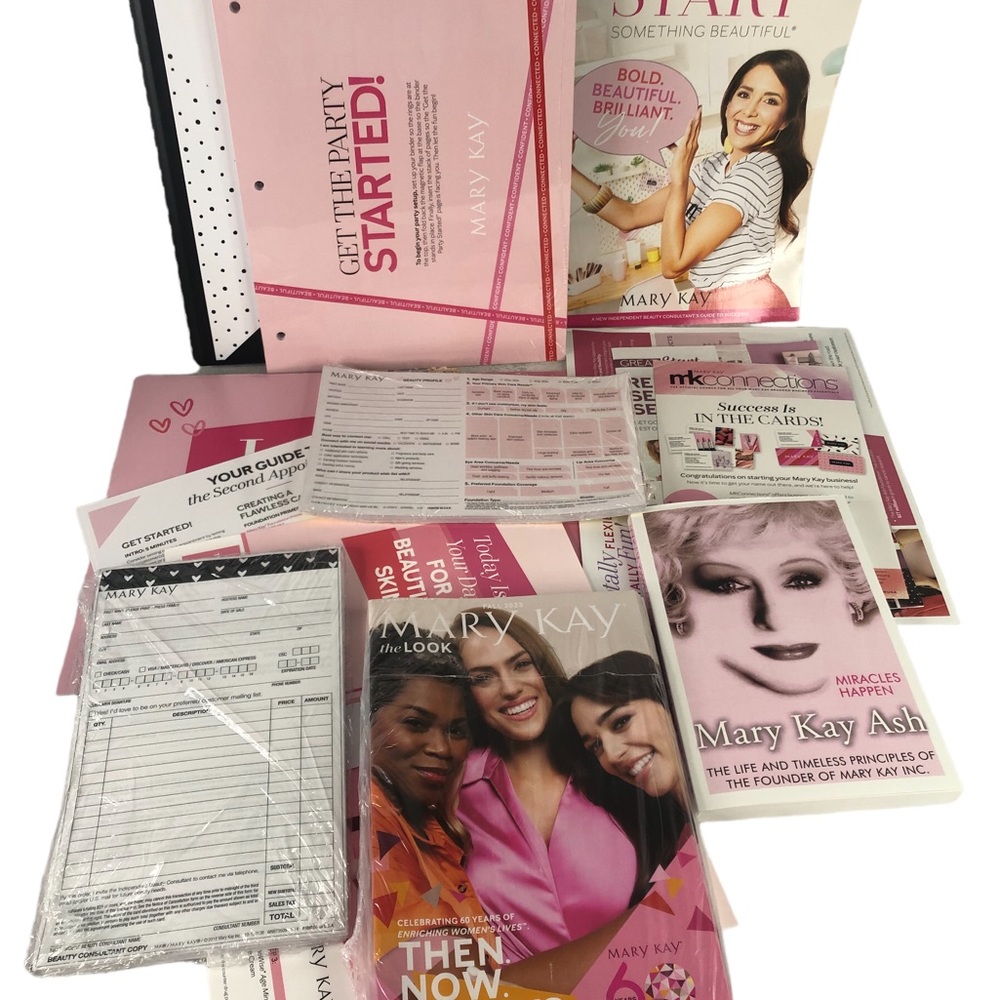 Mary Kay Binder The Look Receipts Selling Supplies Etc. NEW